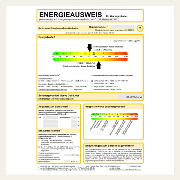 Energieeinsparverordnung 2014 - Die wichtigsten Neuerungen
